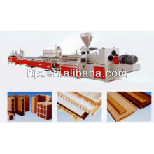 wood plastic extrusion line